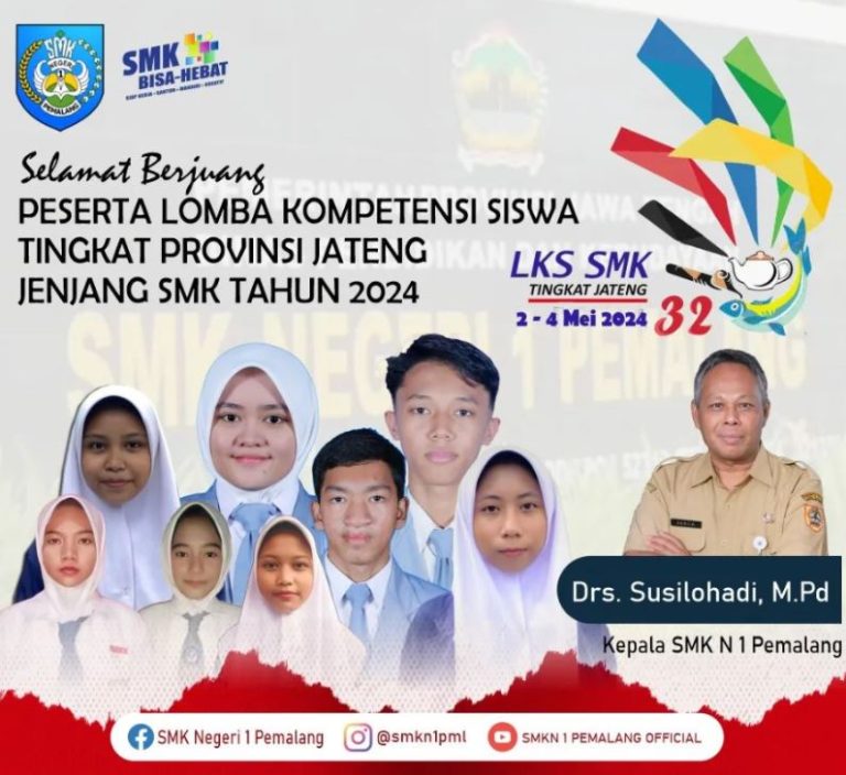 Perwakilan SMK Negeri 1 Pemalang di LKS Tingkat Provinsi Jawa Tengah 2024