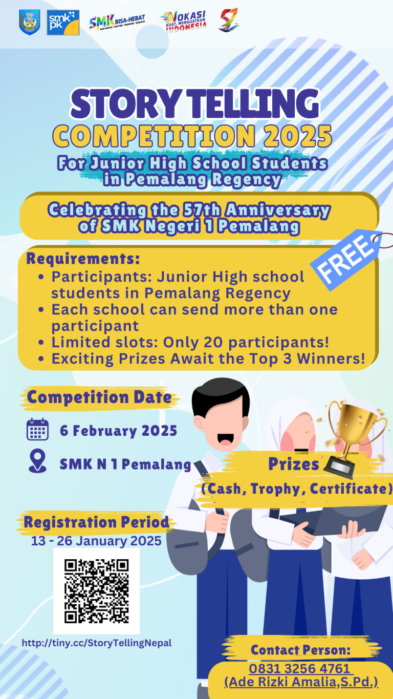 Lomba Storytelling Antar SMP/MTs Se-Kabupaten Pemalang