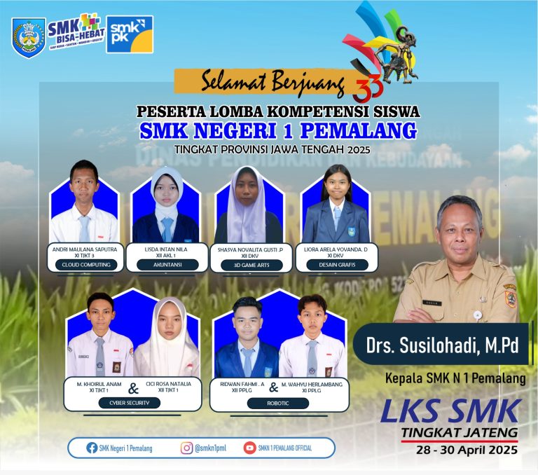 Selamat Berjuang! Siswa SMK Negeri 1 Pemalang Siap Berlaga di LKS Tingkat Provinsi Jawa Tengah 2025
