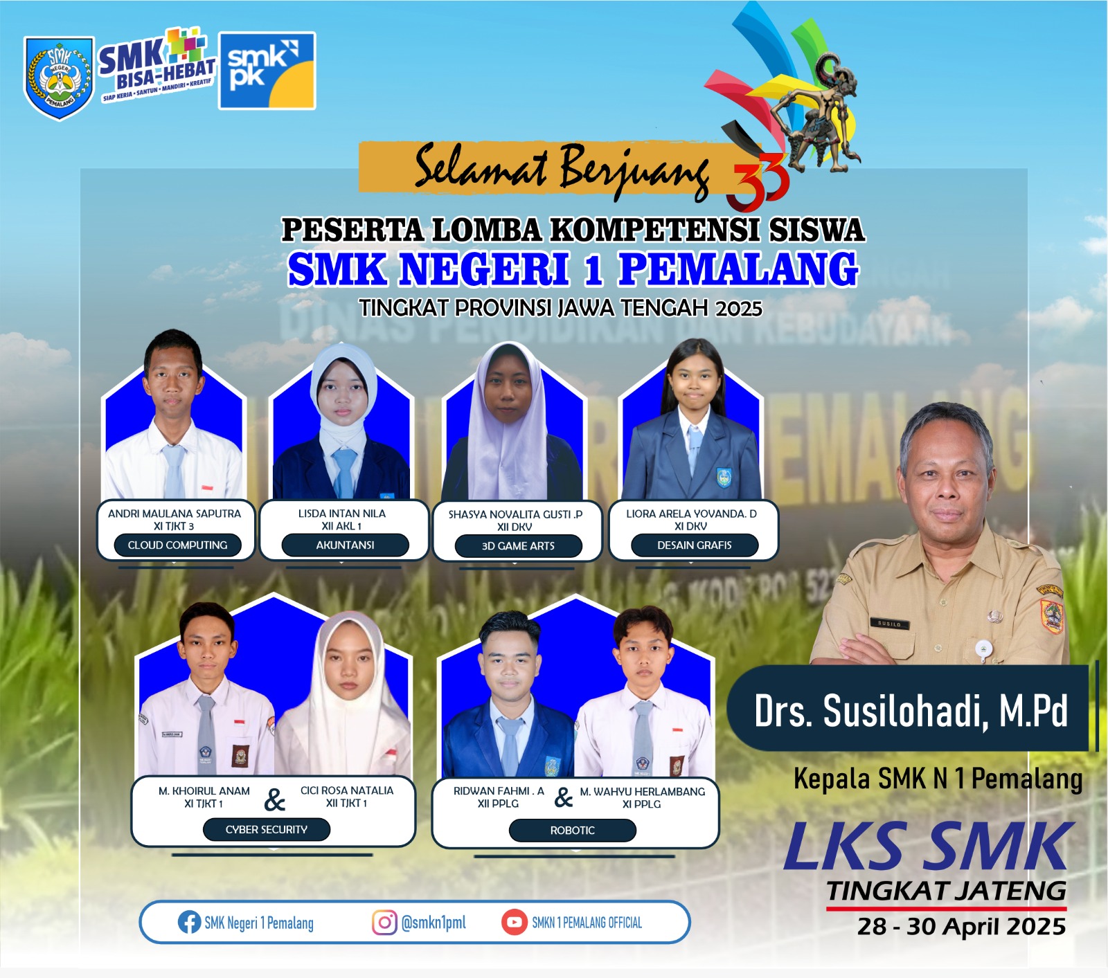 Selamat Berjuang! Siswa SMK Negeri 1 Pemalang Siap Berlaga di LKS Tingkat Provinsi Jawa Tengah 2025